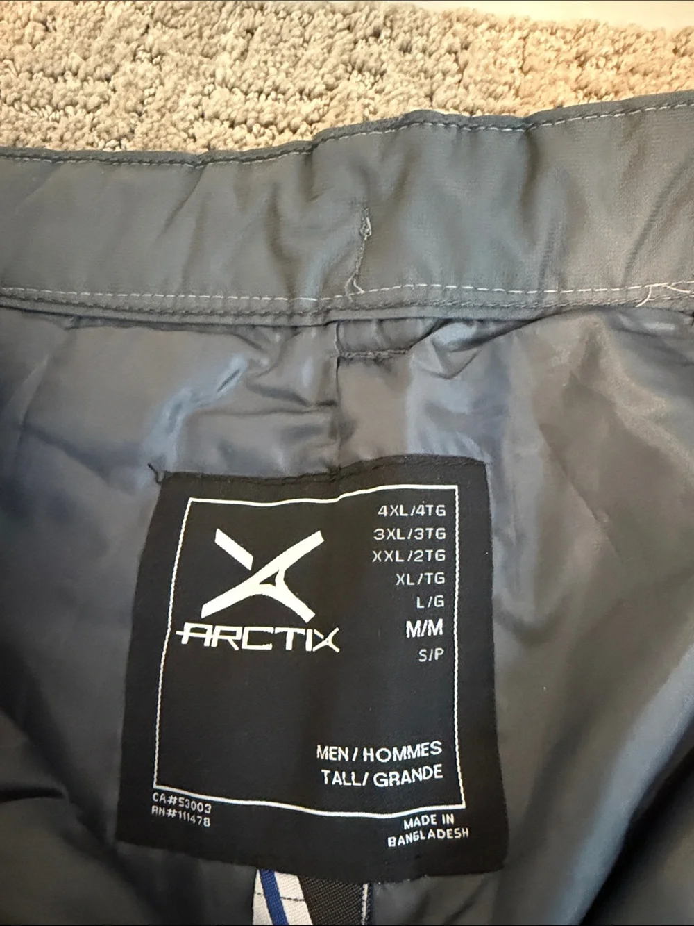 Arctix Men’s Gray Cargo Snow Pants